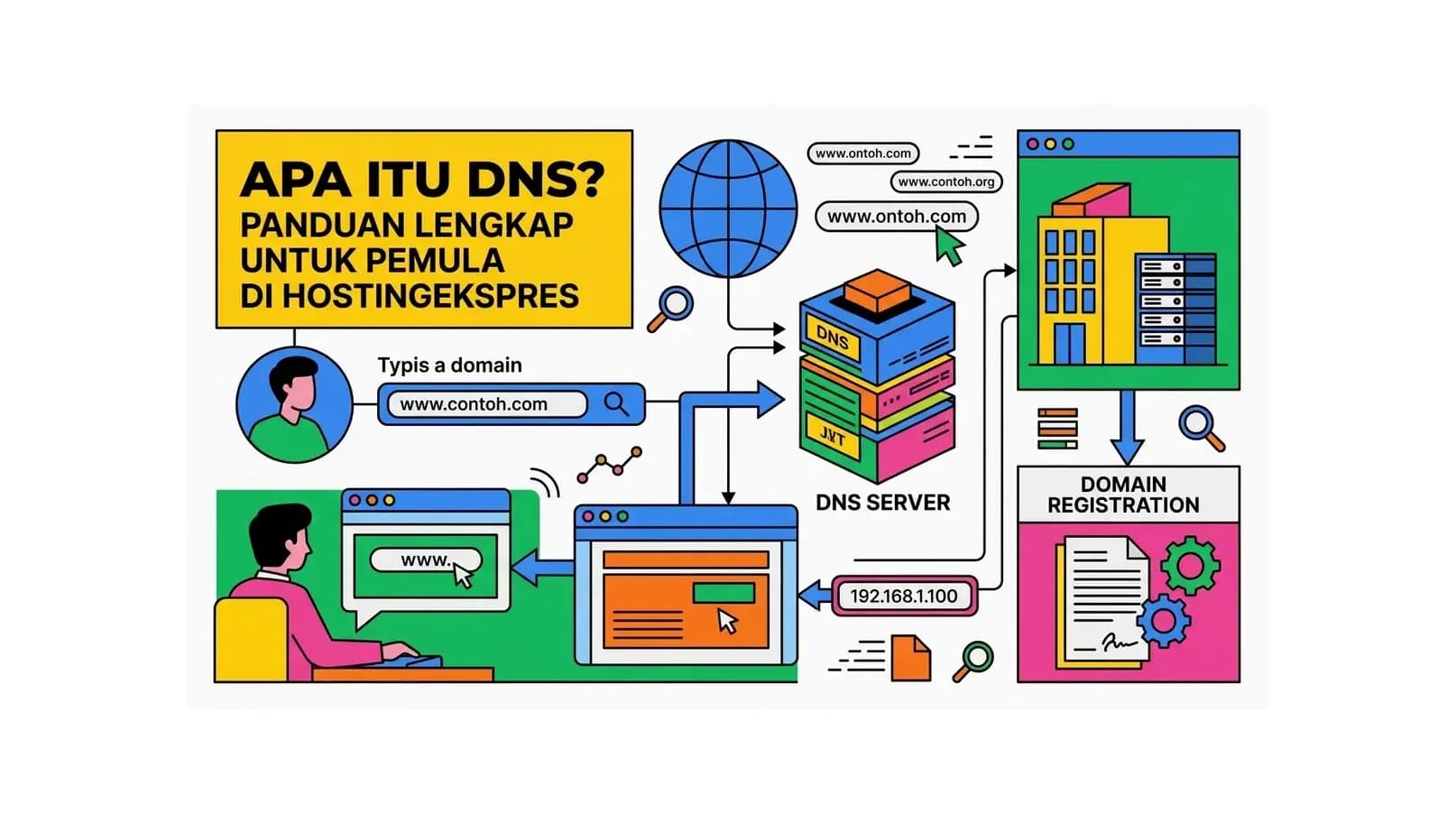 Apa Itu DNS? Panduan Lengkap untuk Pemula di HostingEkspres