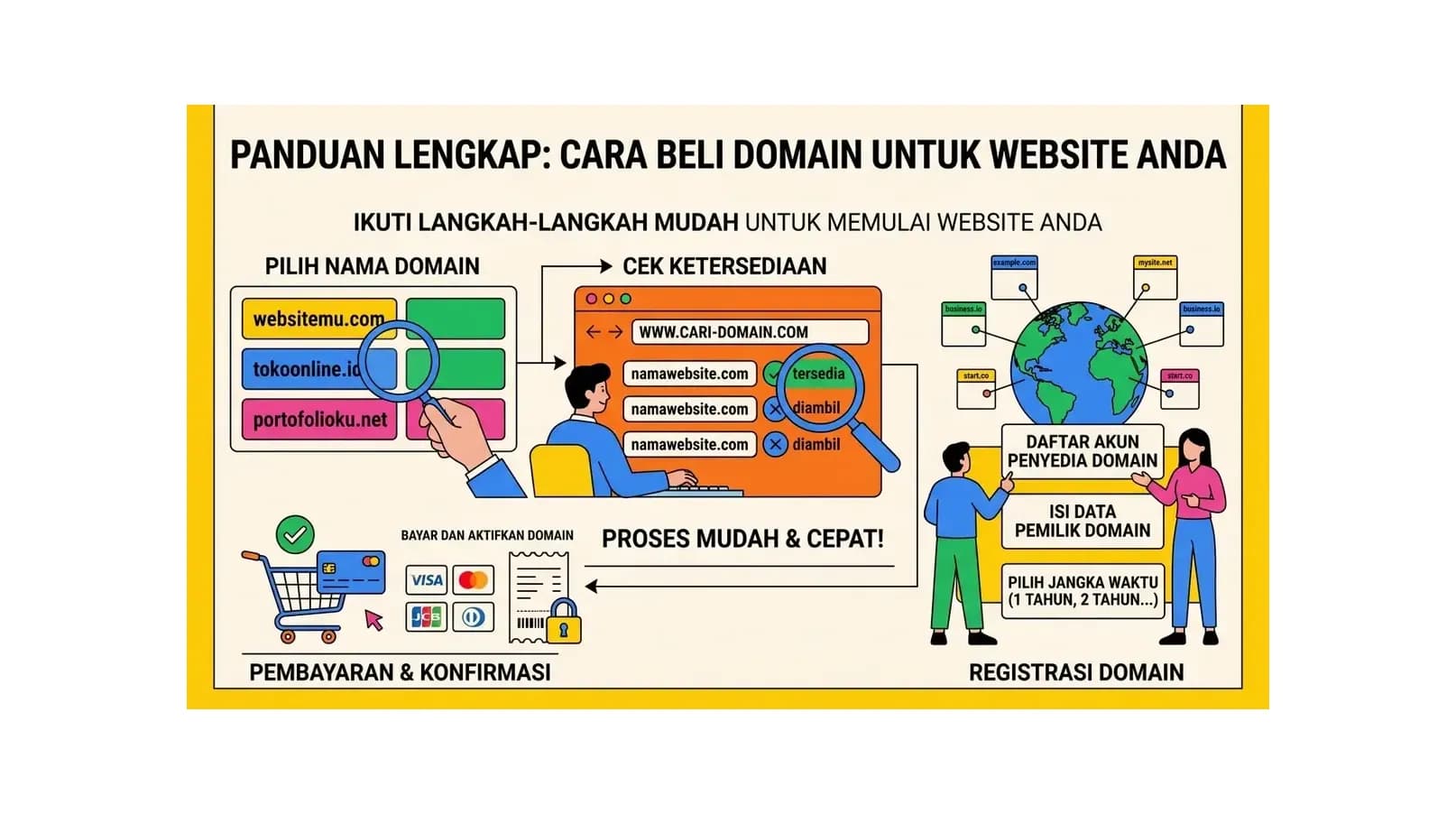Panduan Lengkap: Cara Beli Domain untuk Website Anda