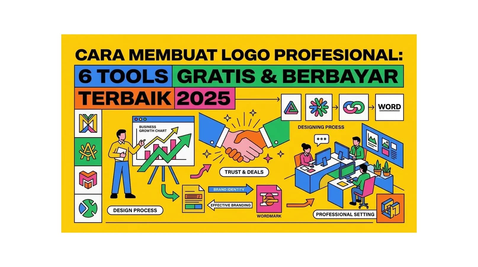 Cara Membuat Logo Profesional: 6 Tools Gratis & Berbayar Terbaik 2026