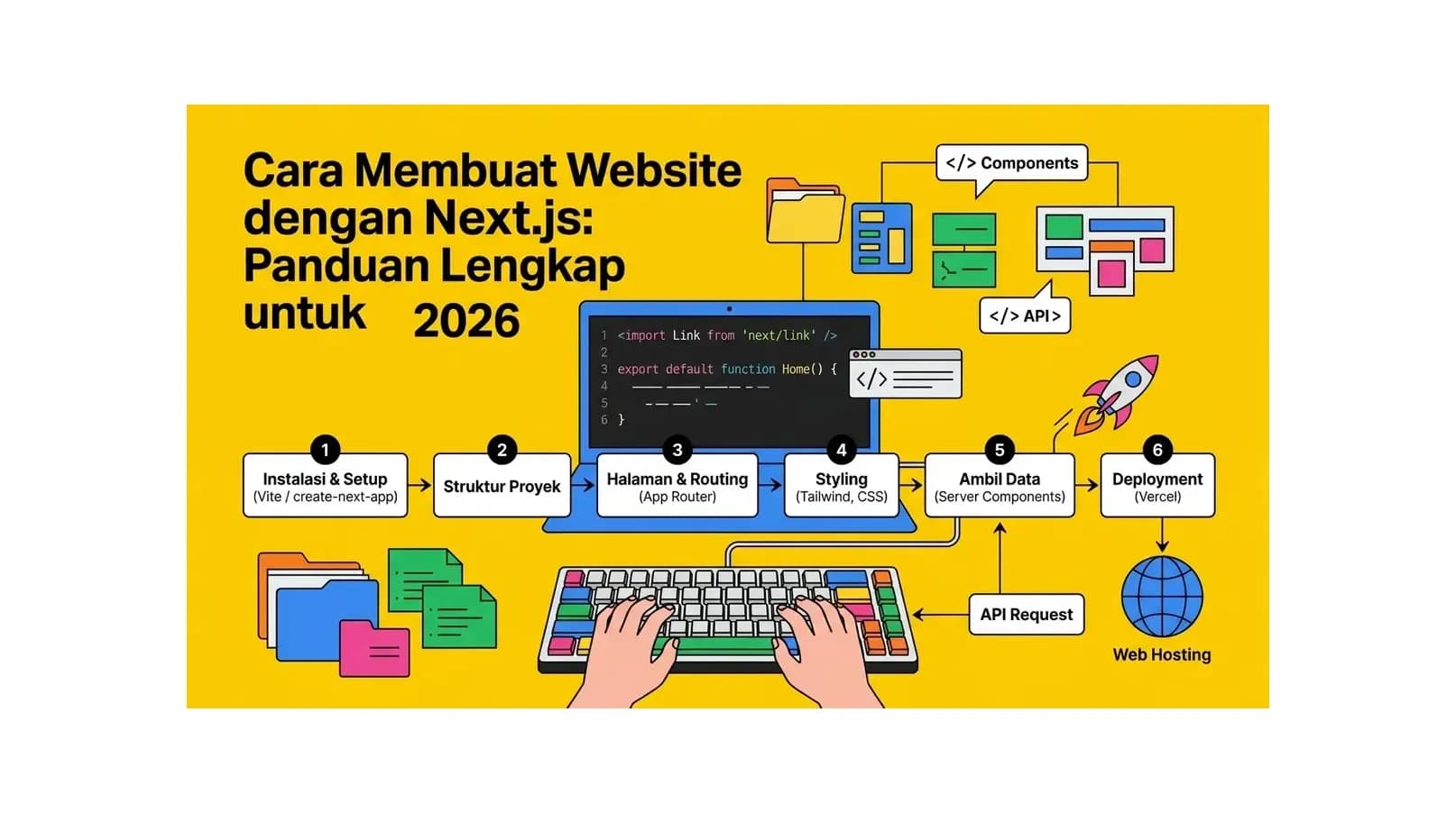 Cara Membuat Website dengan Next.js: Panduan Lengkap untuk Pemula 2026