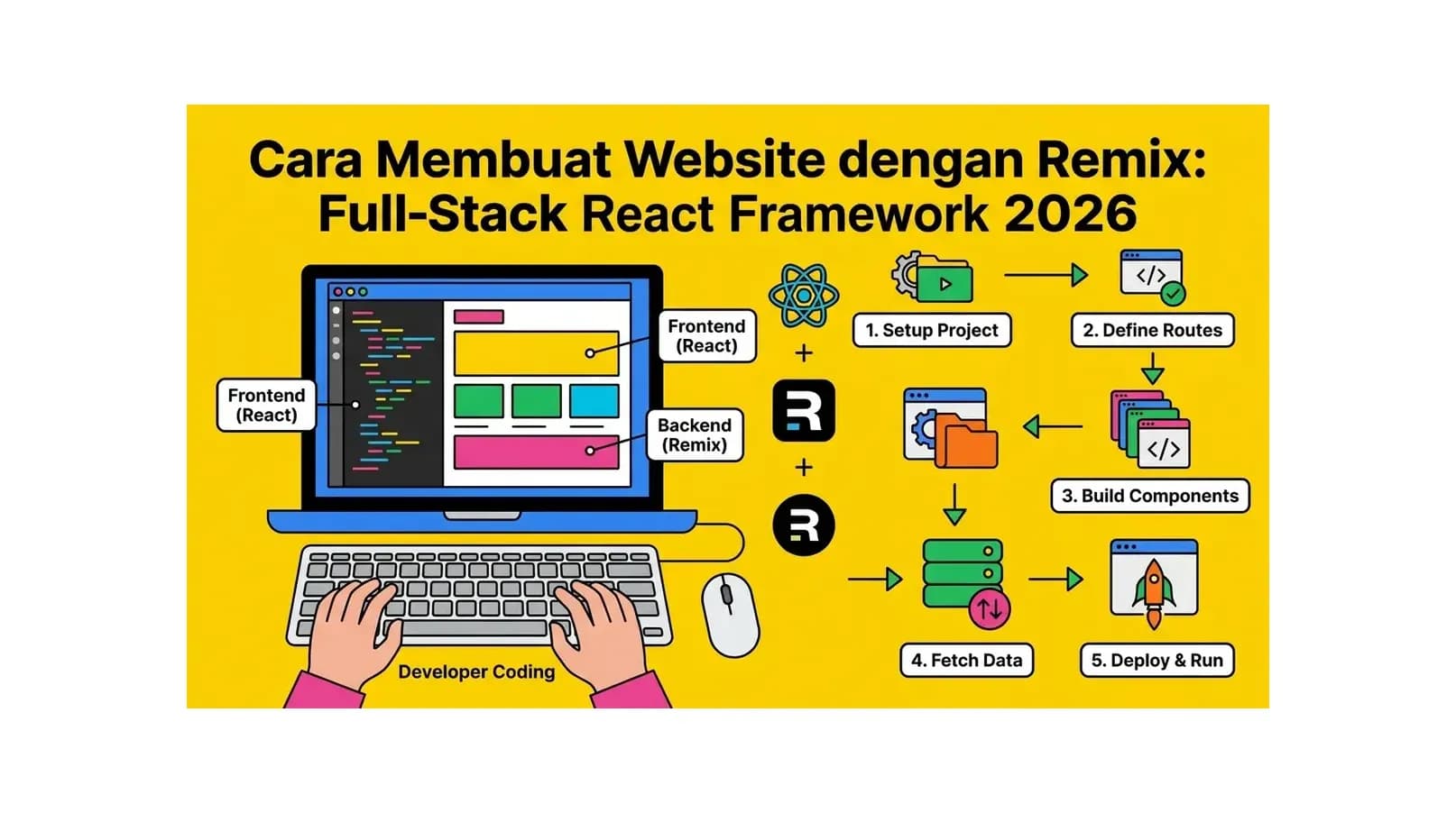 Cara Membuat Website dengan Remix: Full-Stack React Framework 2026