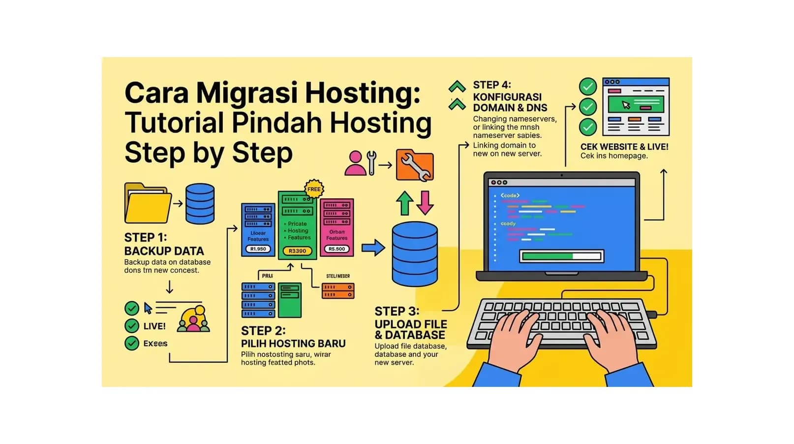 Cara Migrasi Hosting: Tutorial Pindah Hosting Step by Step
