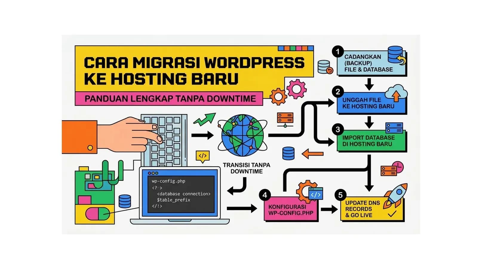 Cara Migrasi WordPress ke Hosting Baru: Panduan Lengkap Tanpa Downtime