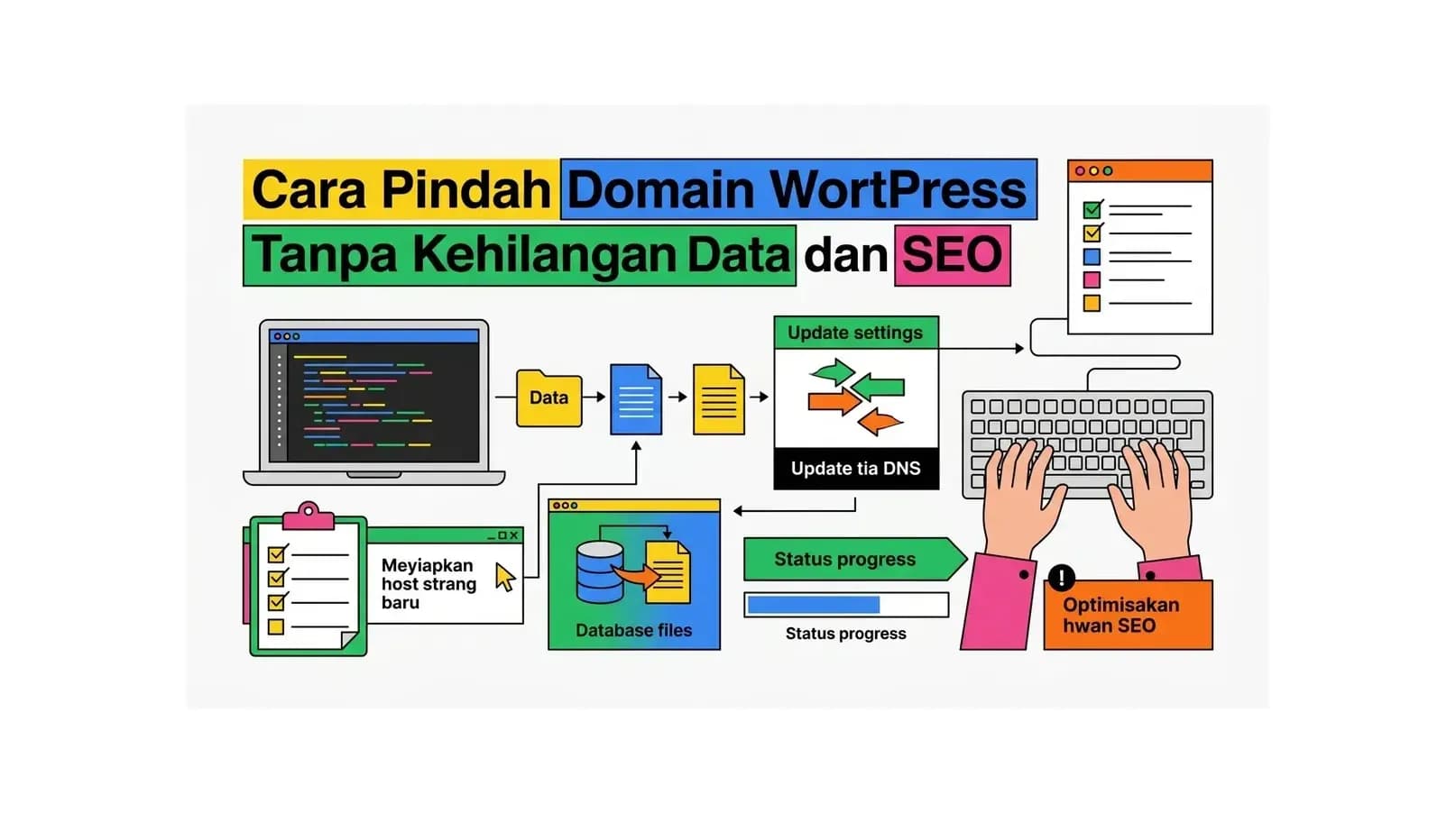 Cara Pindah Domain WordPress Tanpa Kehilangan Data dan SEO