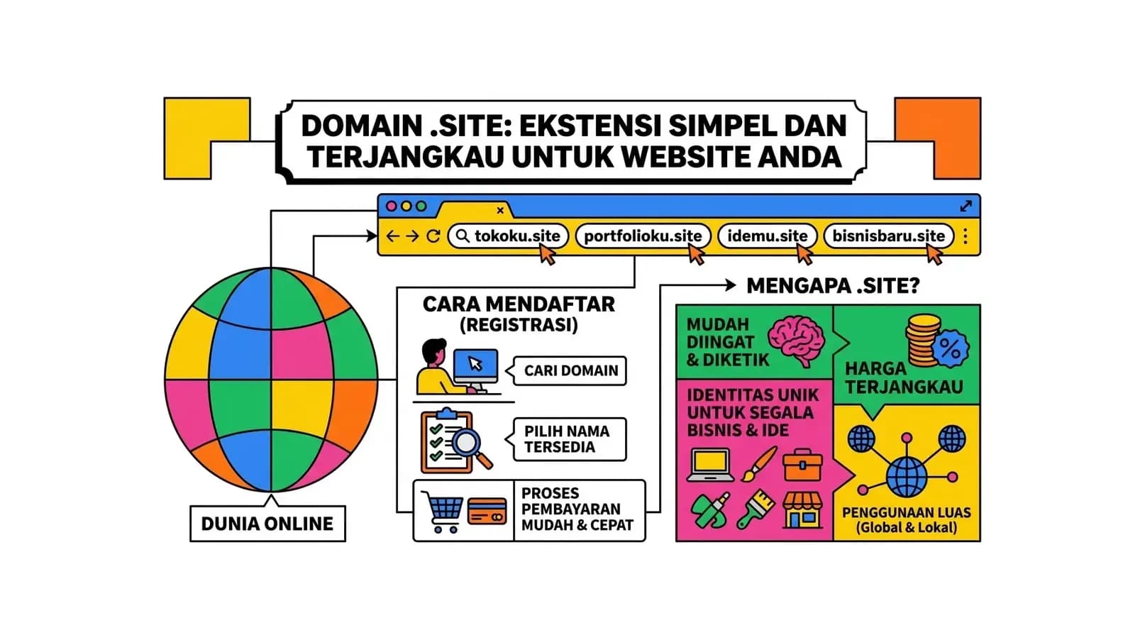 Domain .site: Ekstensi Simpel dan Terjangkau untuk Website Anda