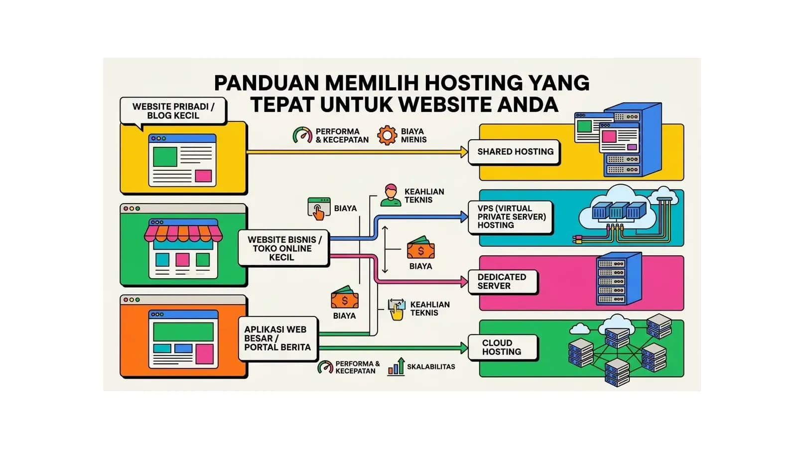 Hosting Website: Cara Memilih Hosting yang Tepat untuk Setiap Jenis Website