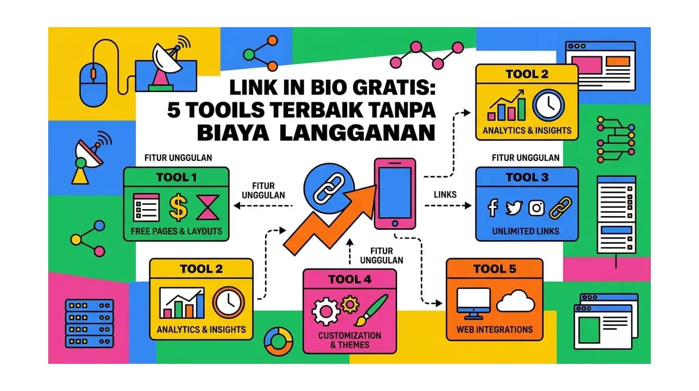 Link in Bio Gratis: 5 Tools Terbaik Tanpa Biaya Langganan