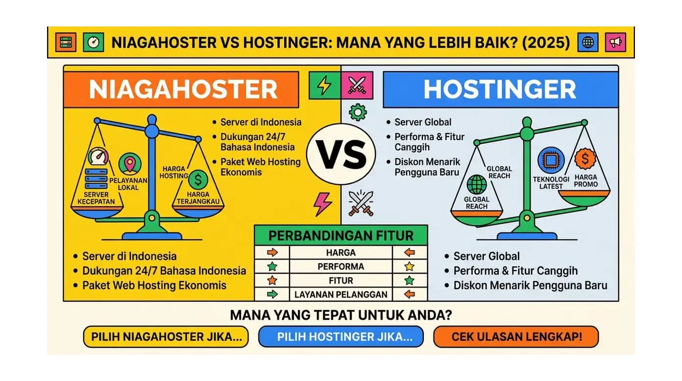 Niagahoster vs Hostinger 2026: Mana Lebih Worth It?