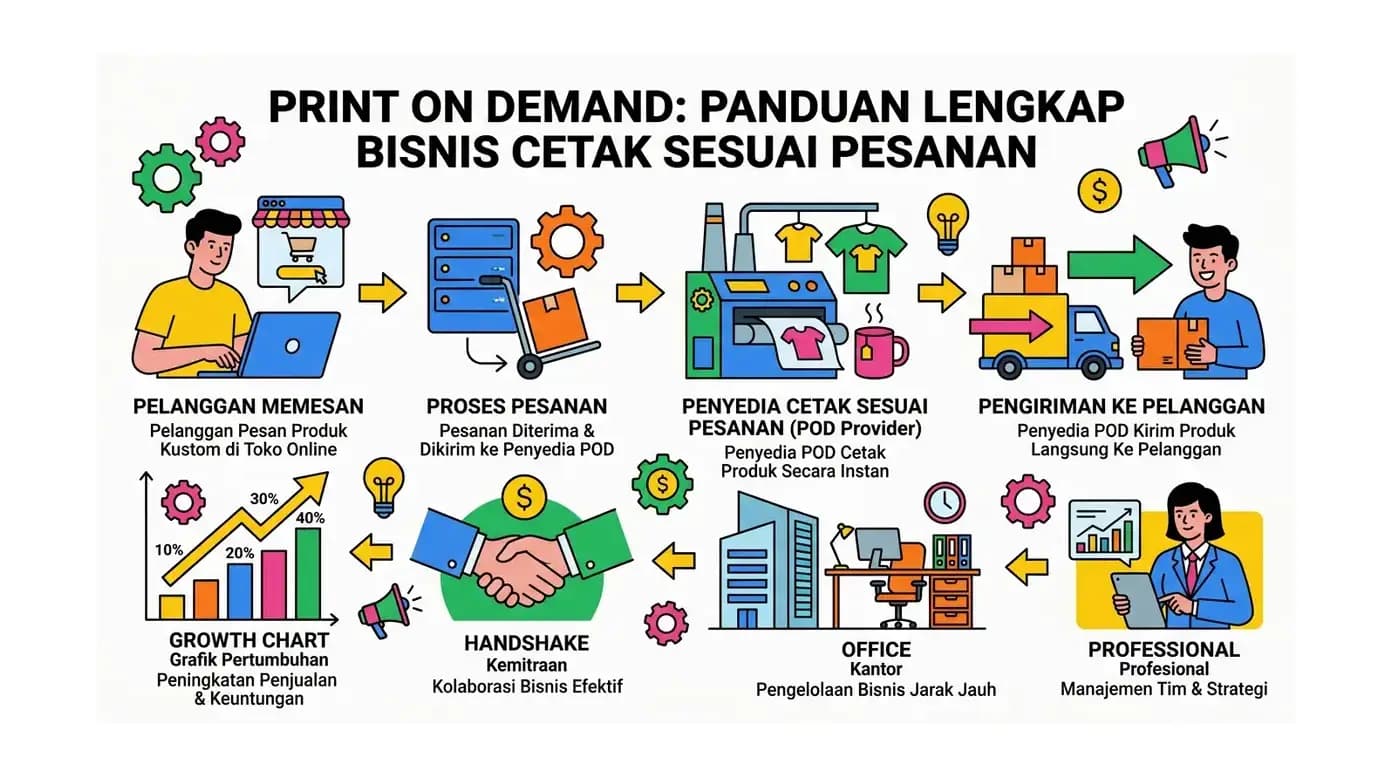 Print on Demand: Panduan Lengkap Bisnis Cetak Sesuai Pesanan
