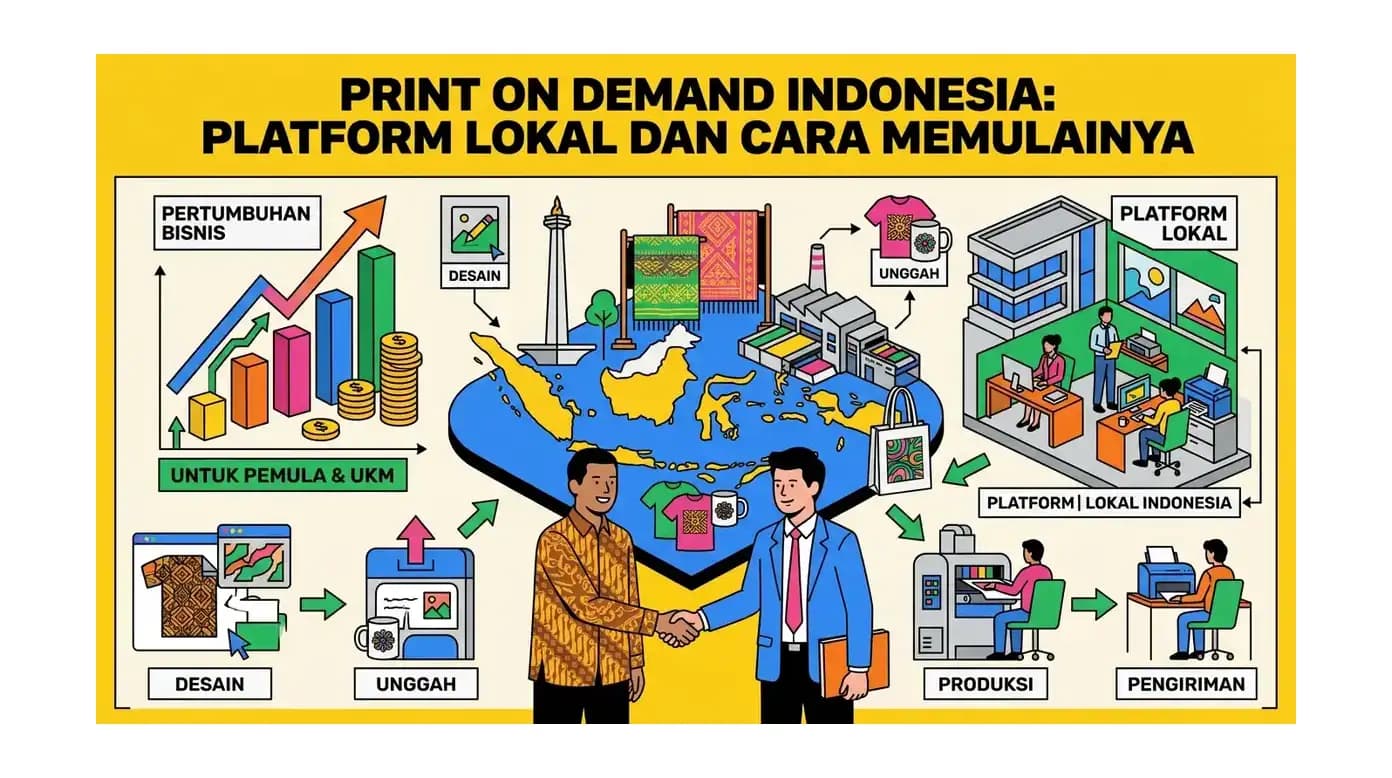 Print on Demand Indonesia: Platform Lokal dan Cara Memulainya