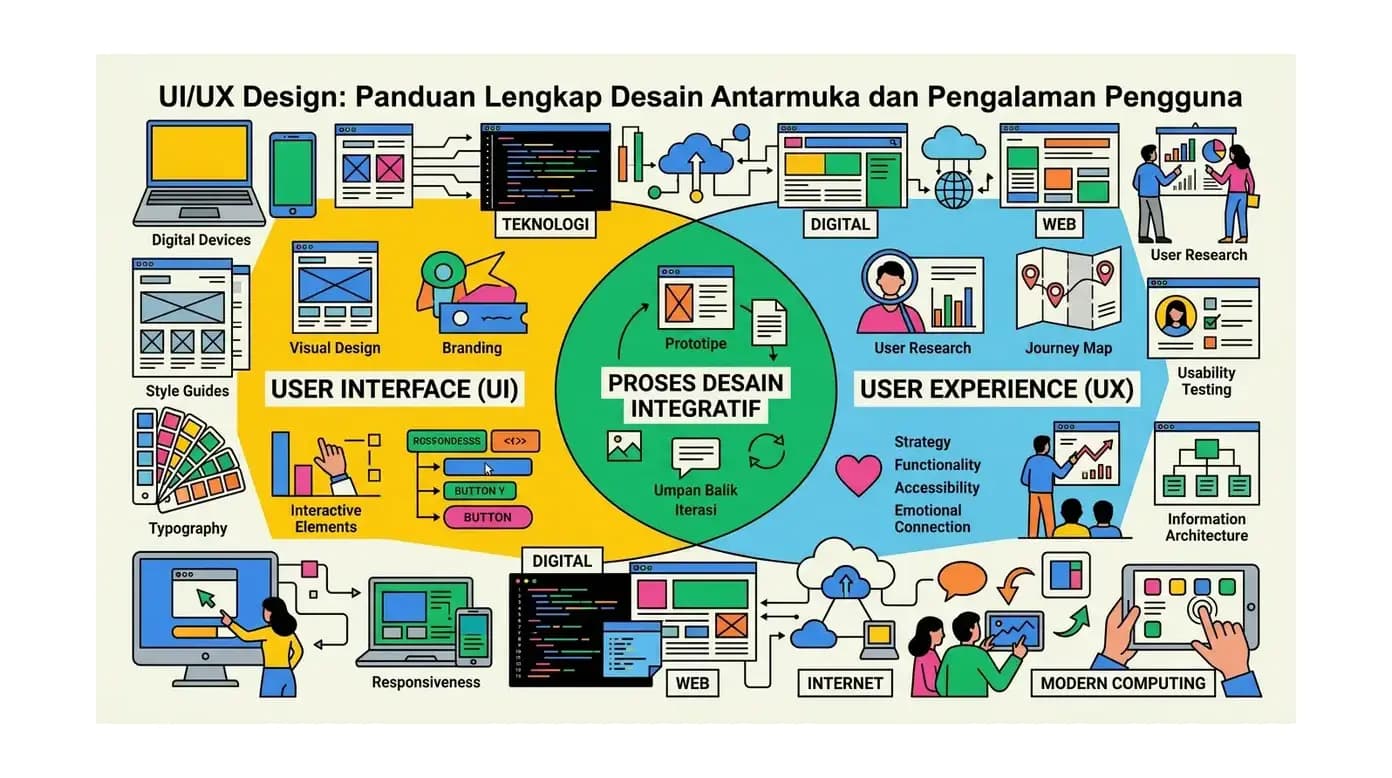 UI/UX Design: Panduan Lengkap Desain Antarmuka dan Pengalaman Pengguna
