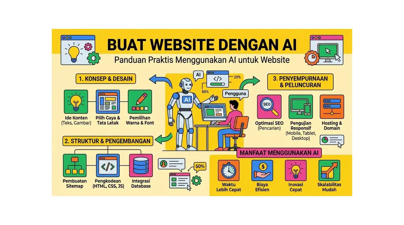 Buat Website dengan AI: Panduan Praktis Menggunakan AI untuk Website