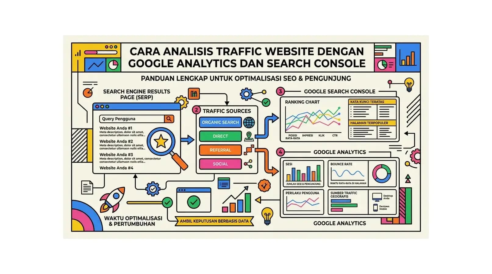 Cara Analisis Traffic Website dengan Google Analytics dan Search Console