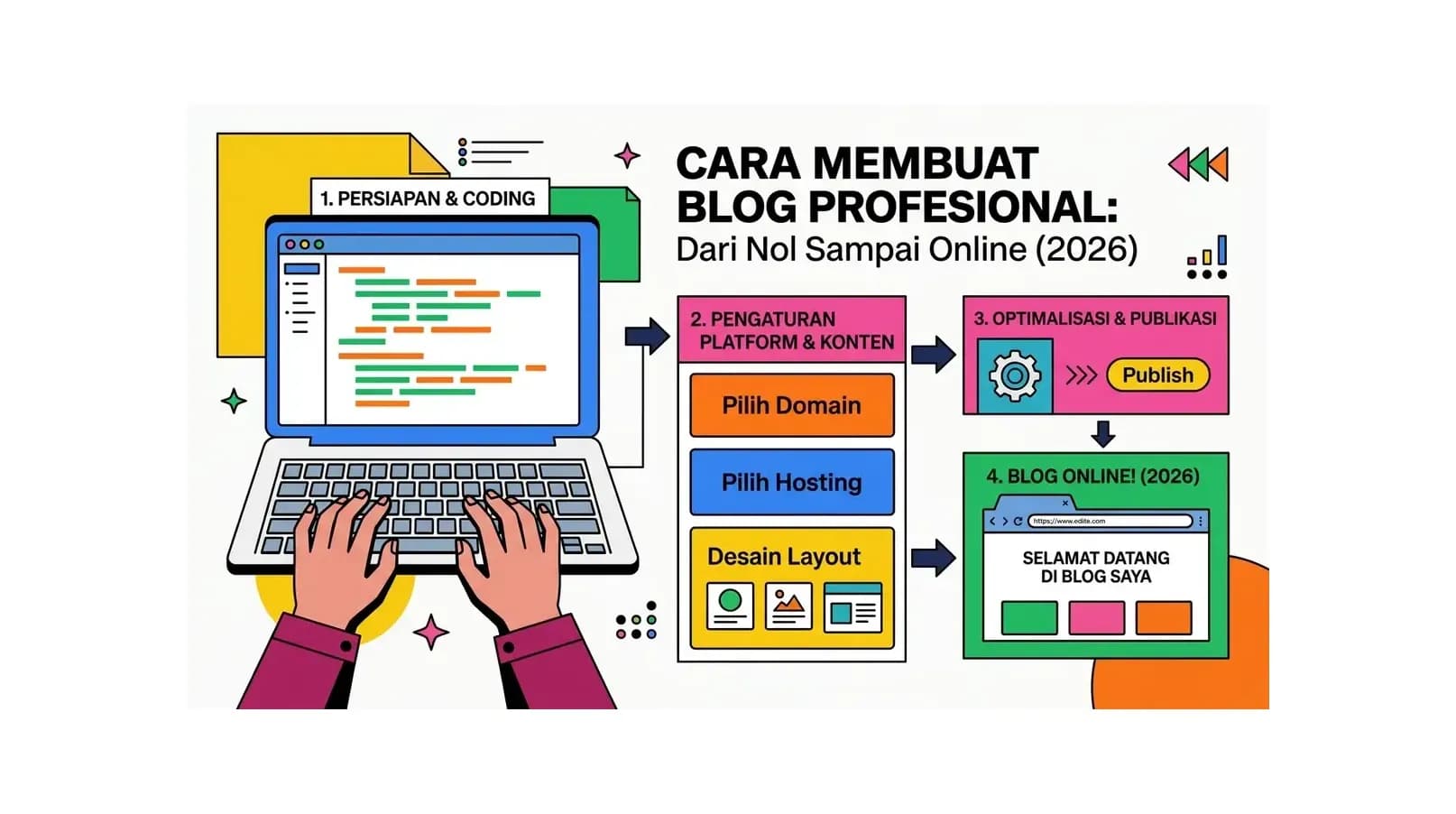 Cara Membuat Blog Profesional: Dari Nol Sampai Online (2026)