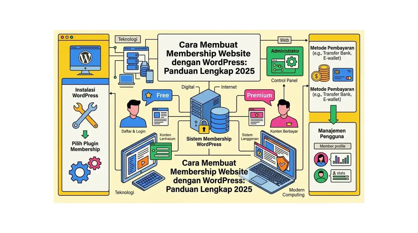 Cara Membuat Membership Website dengan WordPress: Panduan Lengkap 2026
