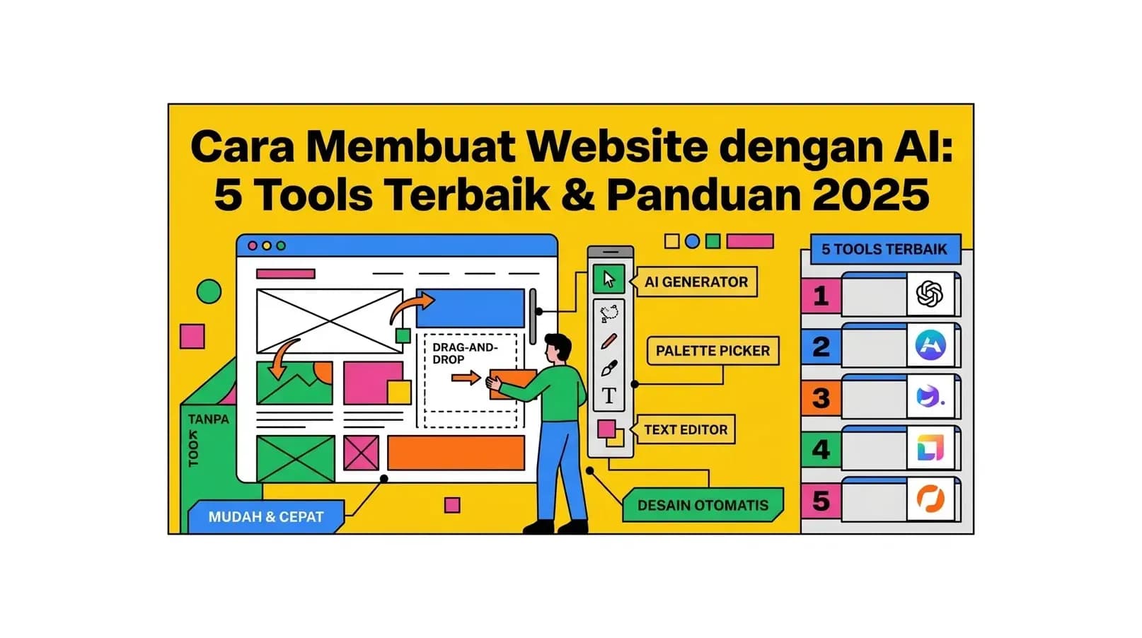 Cara Membuat Website dengan AI: 5 Tools Terbaik & Panduan 2026