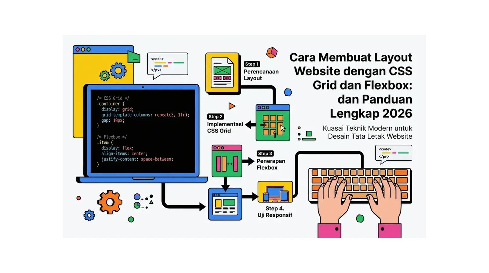Cara Membuat Layout Website dengan CSS Grid dan Flexbox: Panduan Lengkap 2026