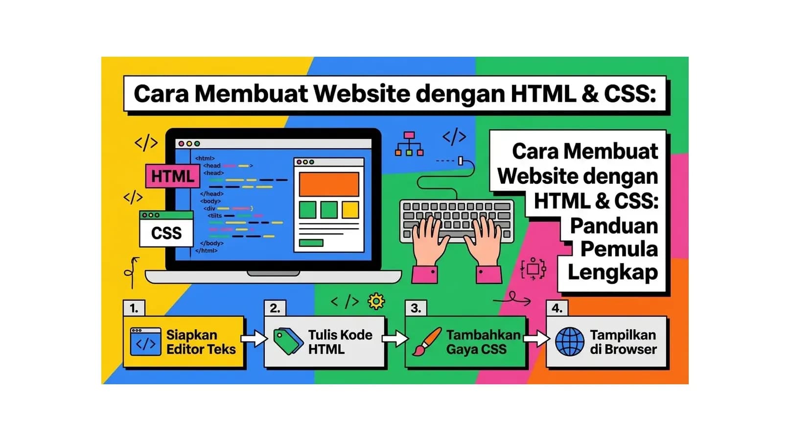 Cara Membuat Website dengan HTML & CSS: Panduan Pemula Lengkap