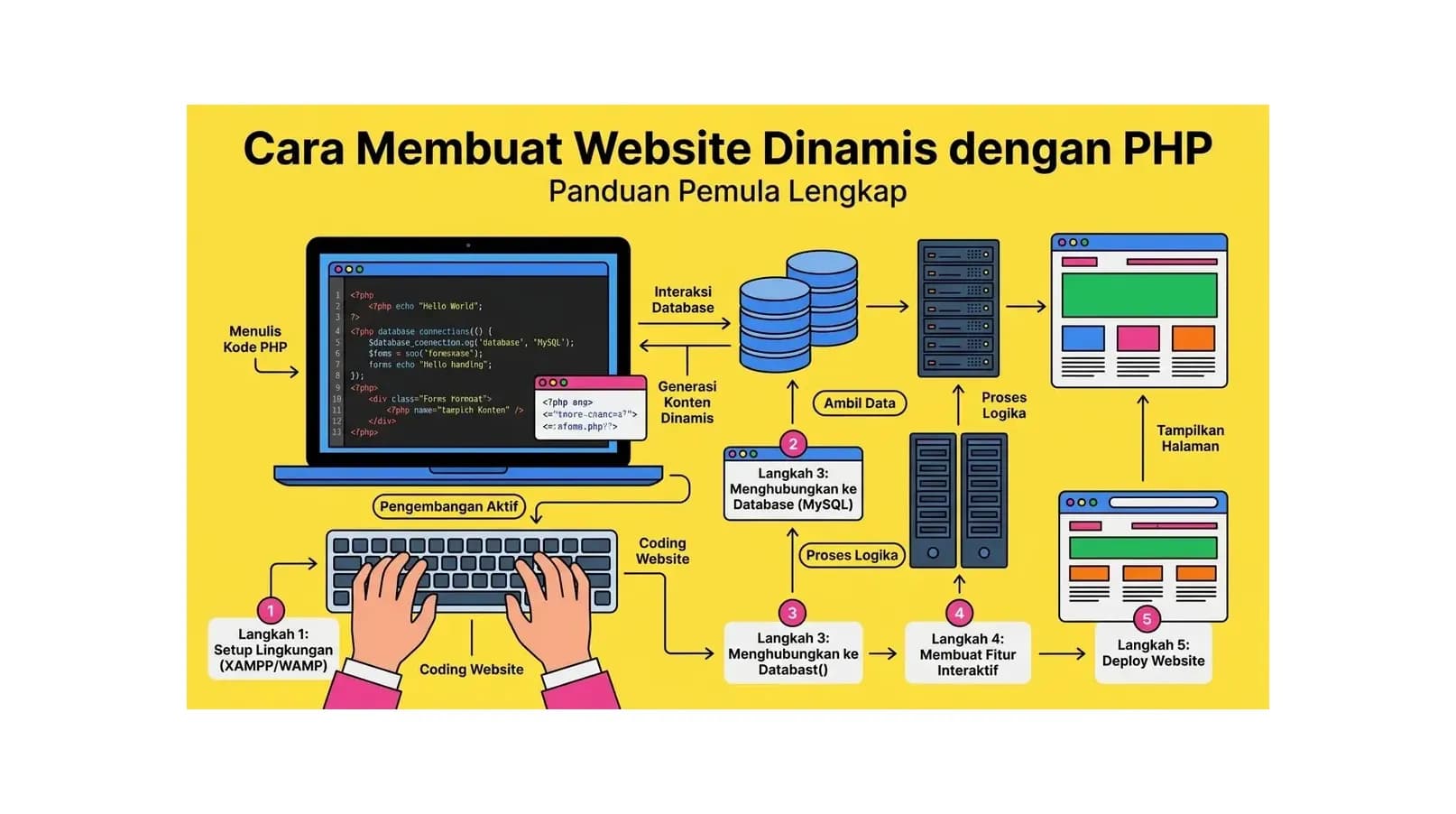 Cara Membuat Website Dinamis dengan PHP: Panduan Pemula Lengkap