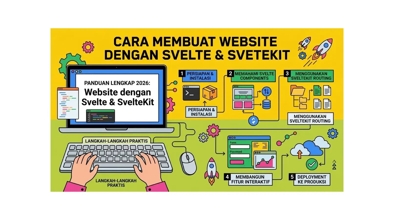Cara Membuat Website dengan Svelte & SvelteKit: Panduan Lengkap 2026