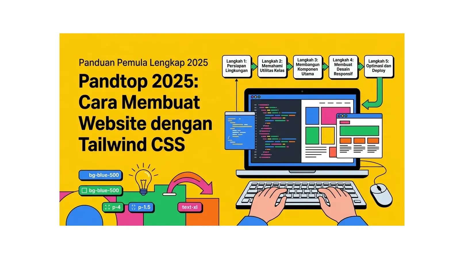 Cara Membuat Website dengan Tailwind CSS: Panduan Pemula Lengkap 2026
