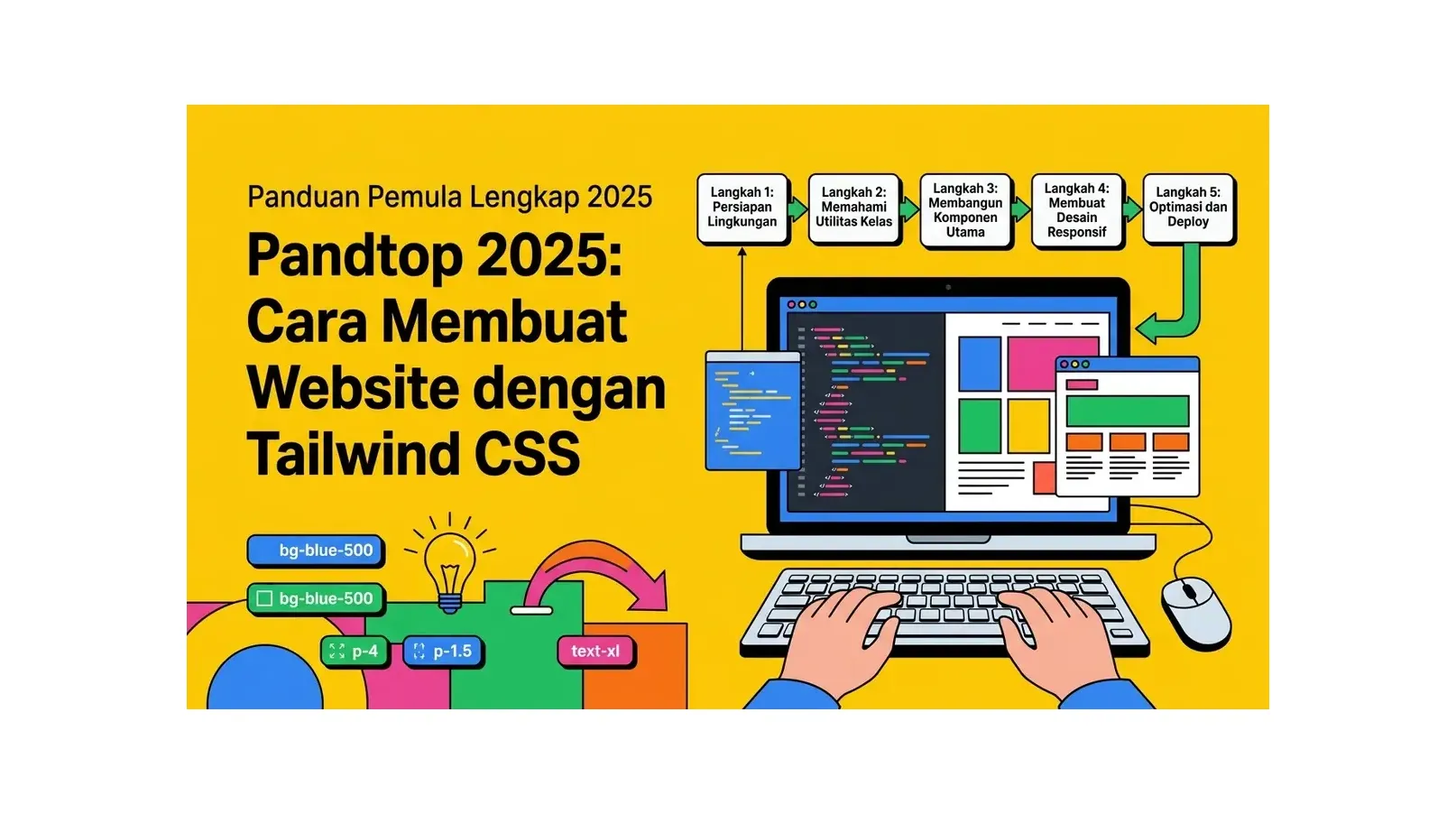 Cara Membuat Website dengan Tailwind CSS: Panduan Pemula Lengkap 2026