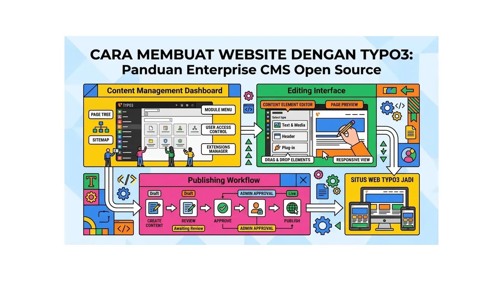 Cara Membuat Website dengan TYPO3: Panduan Enterprise CMS Open Source