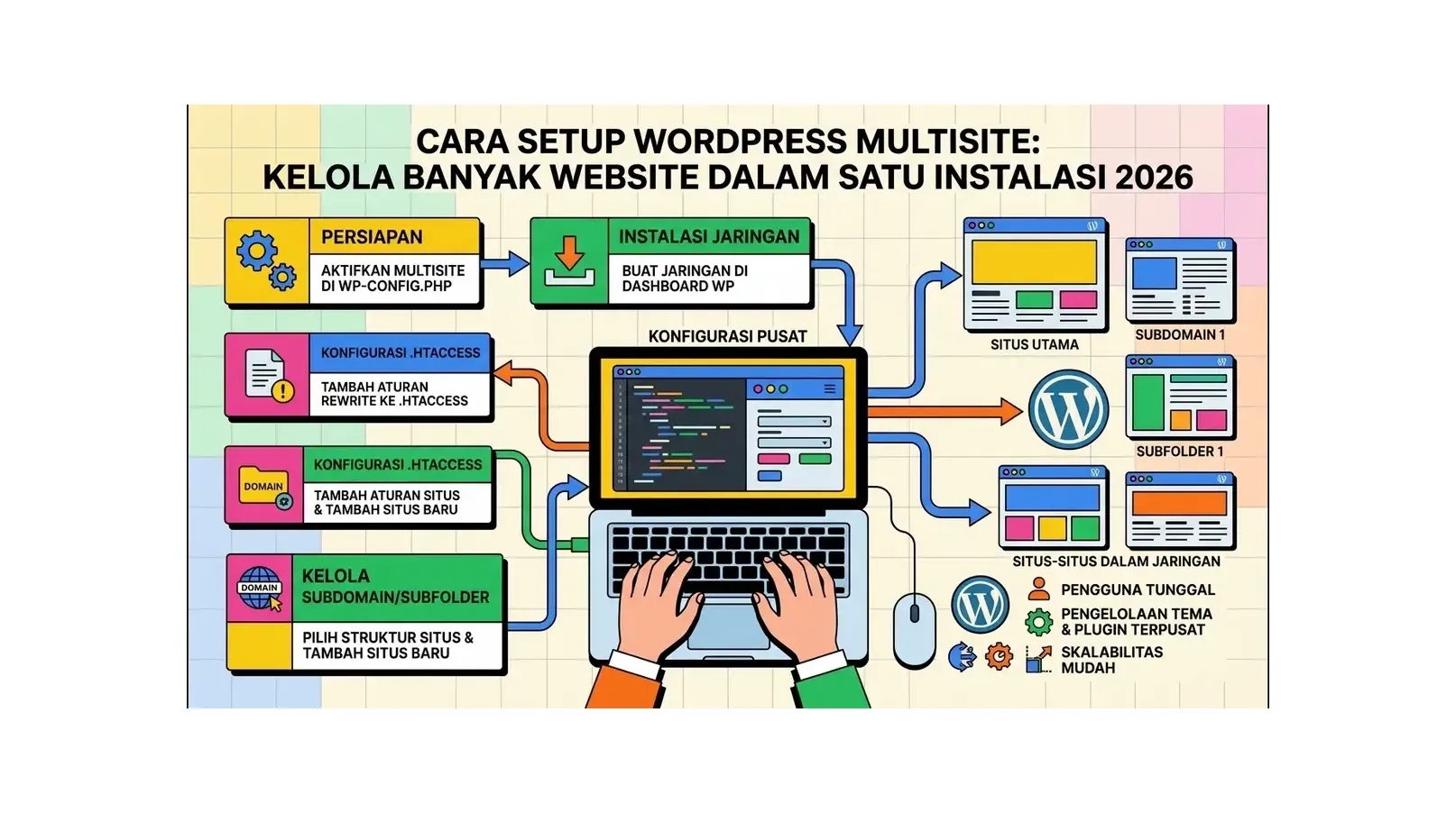 Cara Setup WordPress Multisite: Kelola Banyak Website dalam Satu Instalasi 2026