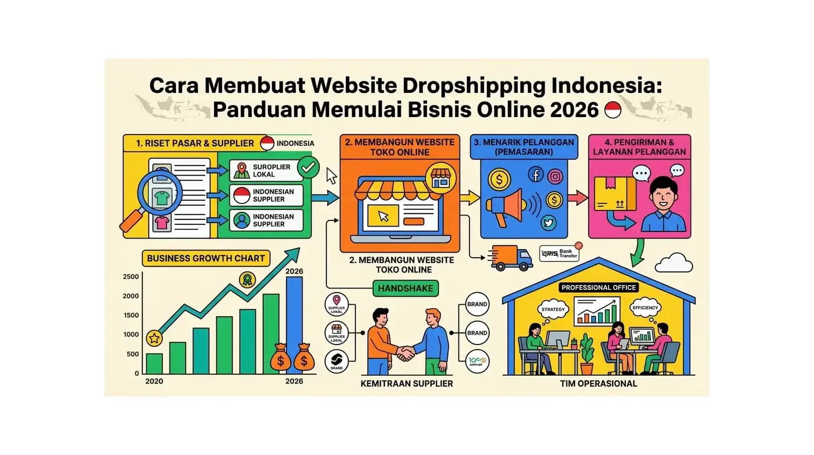Cara Membuat Website Dropshipping Indonesia: Panduan Memulai Bisnis Online 2026