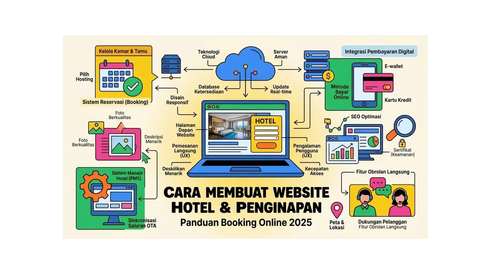 Cara Membuat Website Hotel & Penginapan: Panduan Booking Online 2026