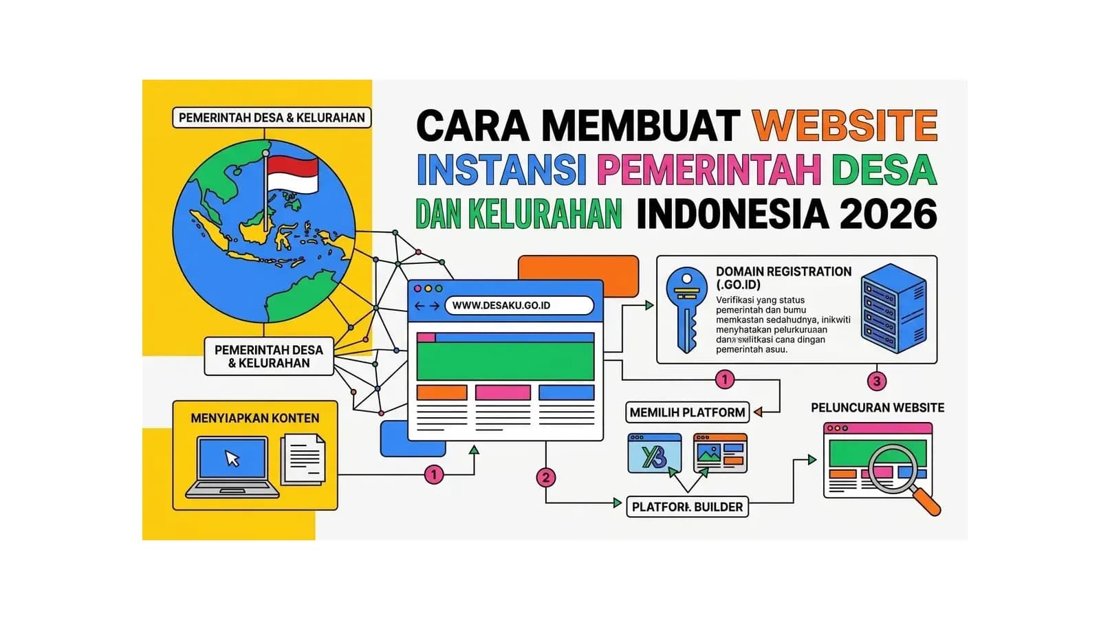 Cara Membuat Website Instansi Pemerintah Desa dan Kelurahan Indonesia 2026