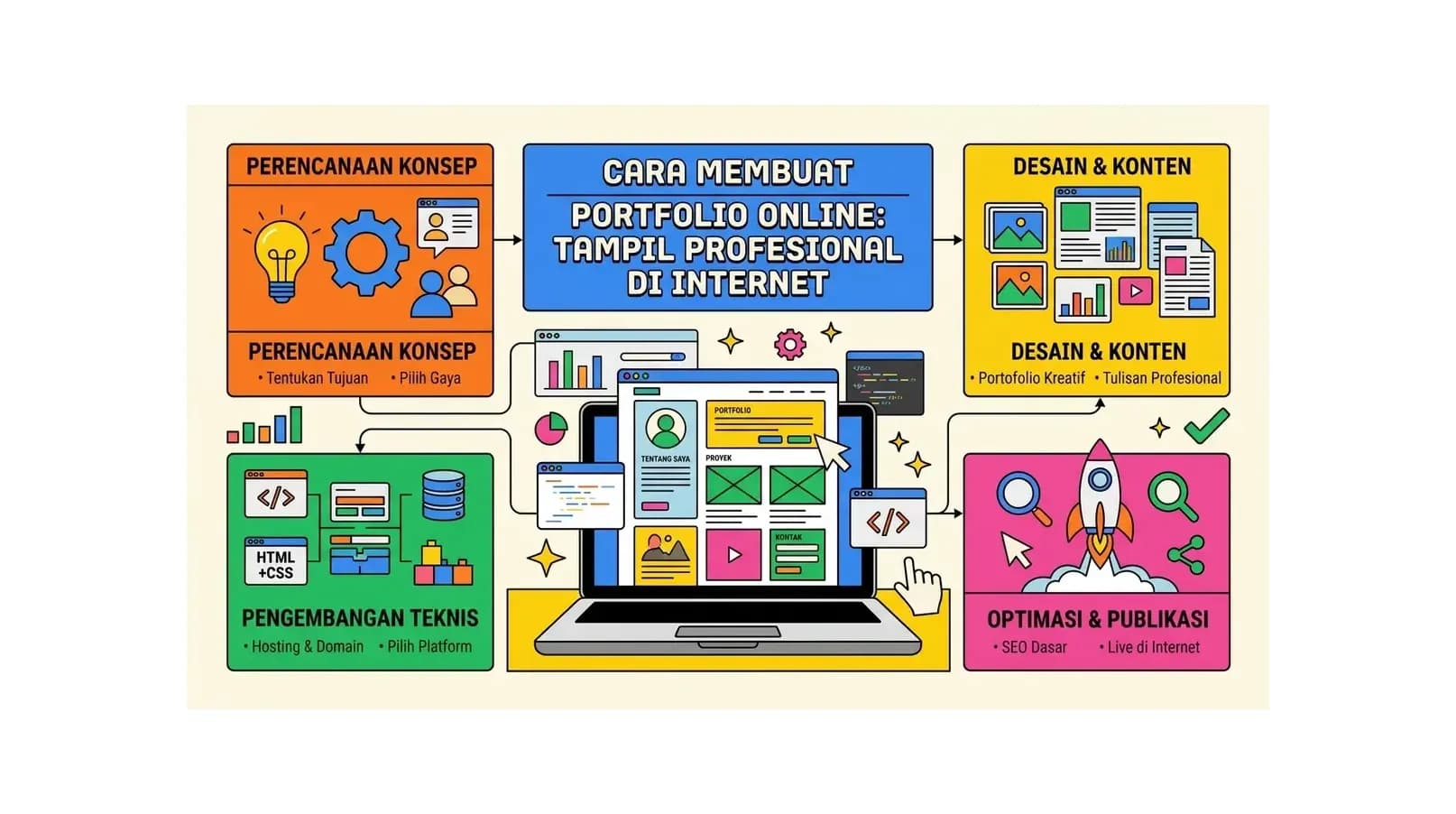 Cara Membuat Website Portfolio Online: Tampil Profesional di Internet