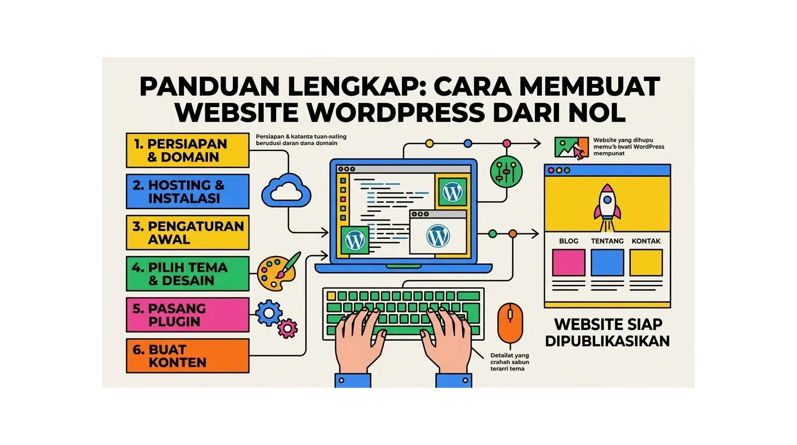 Cara Membuat Website WordPress dari Nol: Panduan Lengkap 2026