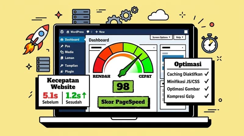 Cara Mempercepat Website WordPress: 12 Teknik yang Benar-Benar Works