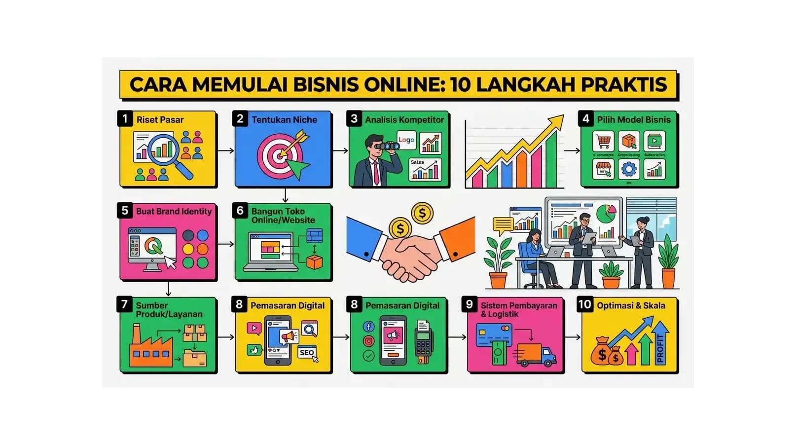 Cara Memulai Bisnis Online: 10 Langkah Praktis dari Nol hingga Profit