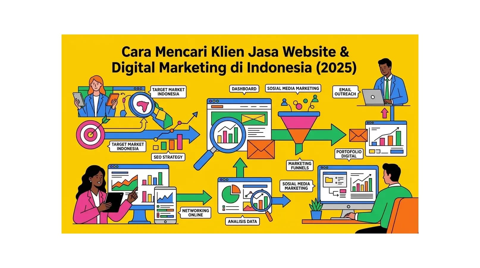 Cara Mencari Klien Jasa Website & Digital Marketing di Indonesia (2026)