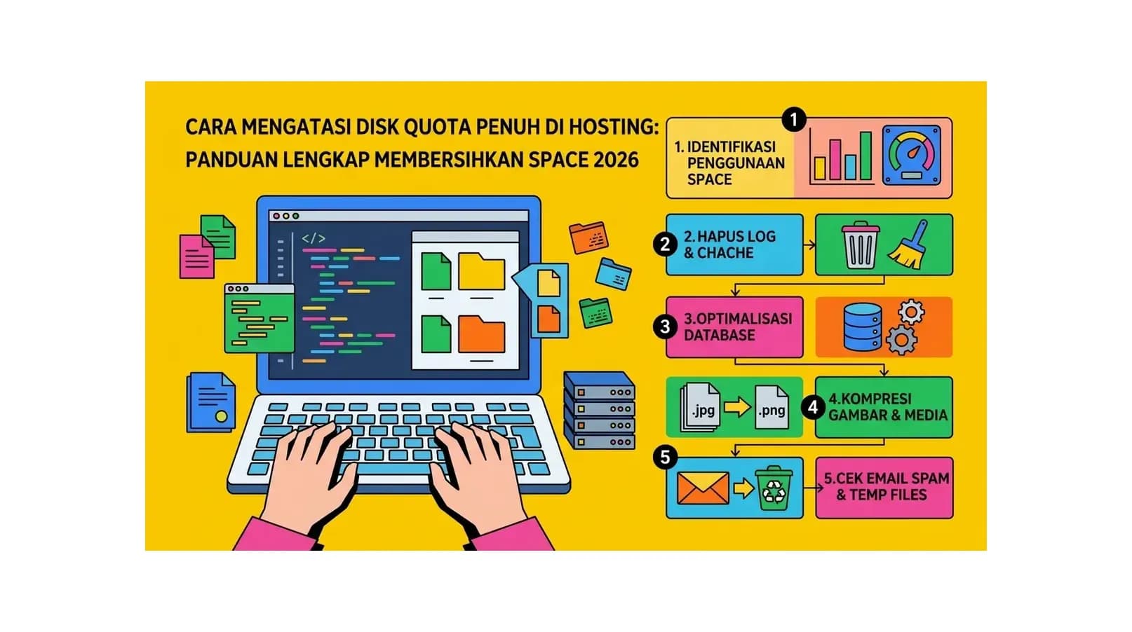 Cara Mengatasi Disk Quota Penuh di Hosting: Panduan Lengkap Membersihkan Space 2026