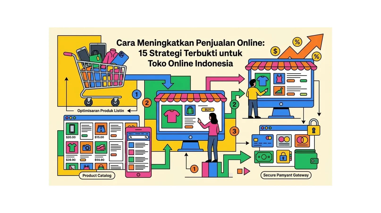 Cara Meningkatkan Penjualan Online: 15 Strategi Terbukti untuk Toko Online Indonesia