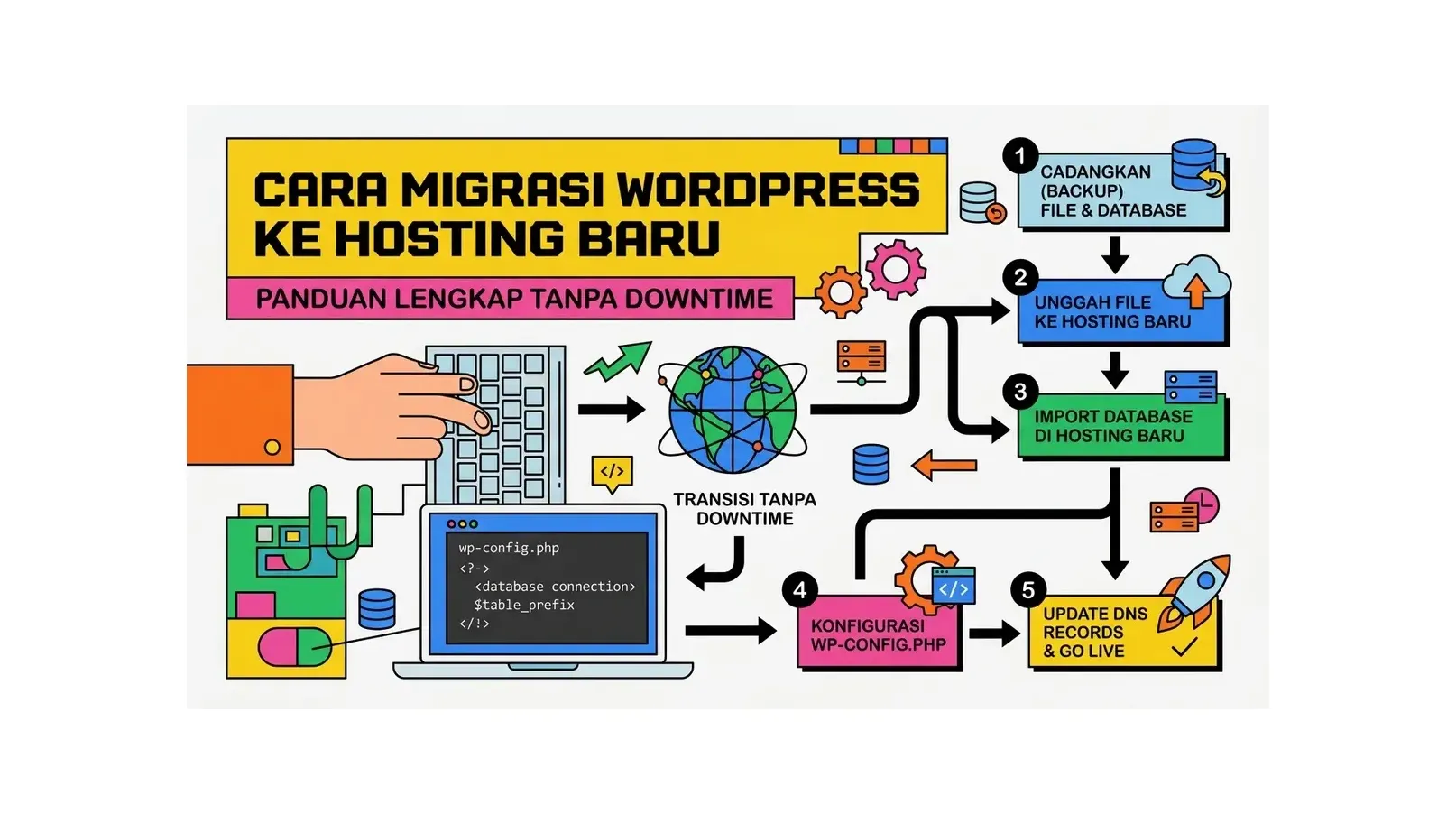 Cara Migrasi WordPress ke Hosting Baru: Panduan Lengkap Tanpa Downtime