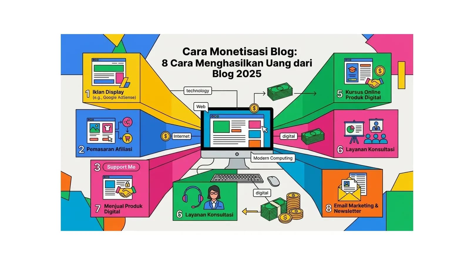 Cara Monetisasi Blog: 8 Cara Menghasilkan Uang dari Blog 2026