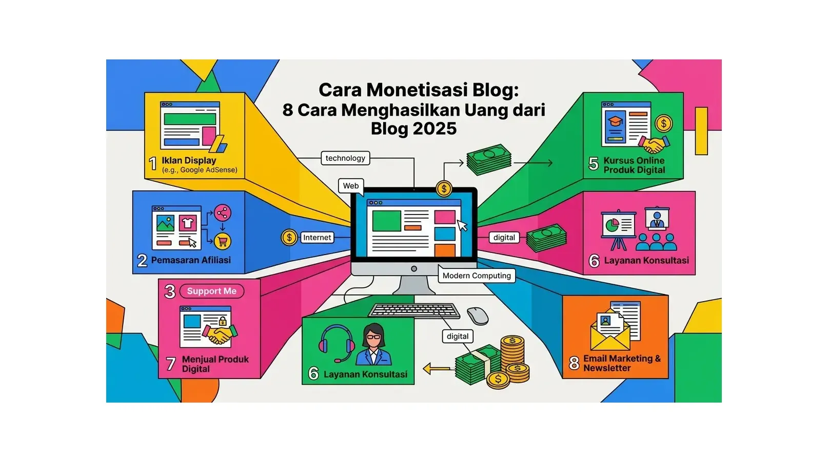 Cara Monetisasi Blog: 8 Cara Menghasilkan Uang dari Blog 2026