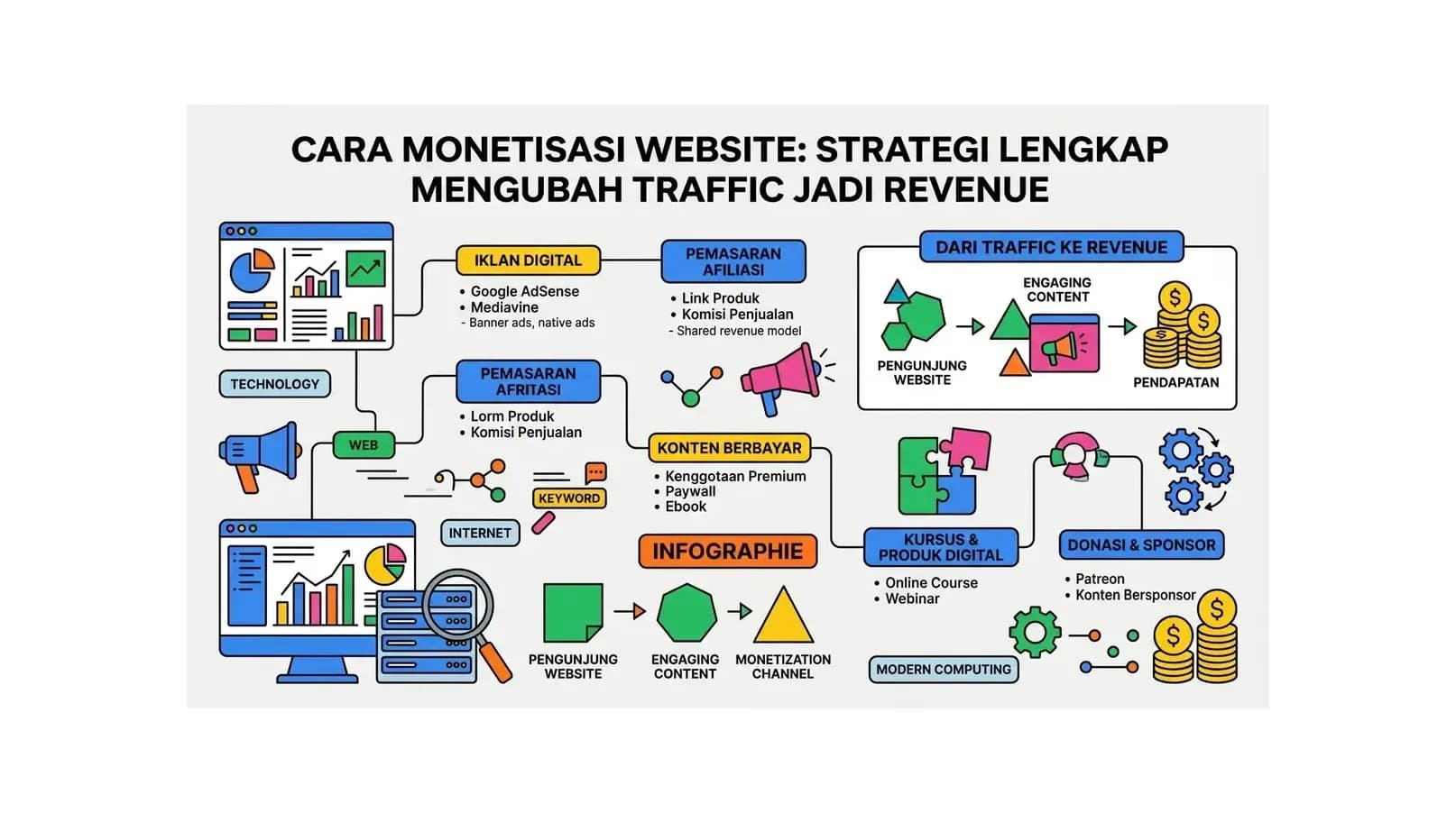 Cara Monetisasi Website: Strategi Lengkap Mengubah Traffic Jadi Revenue