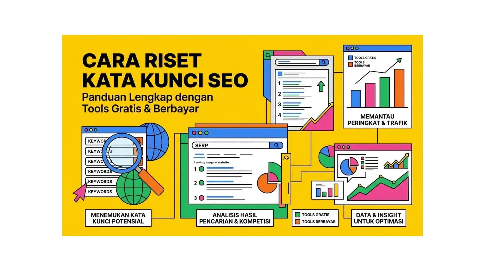 Cara Riset Kata Kunci SEO: Panduan Lengkap dengan Tools Gratis & Berbayar
