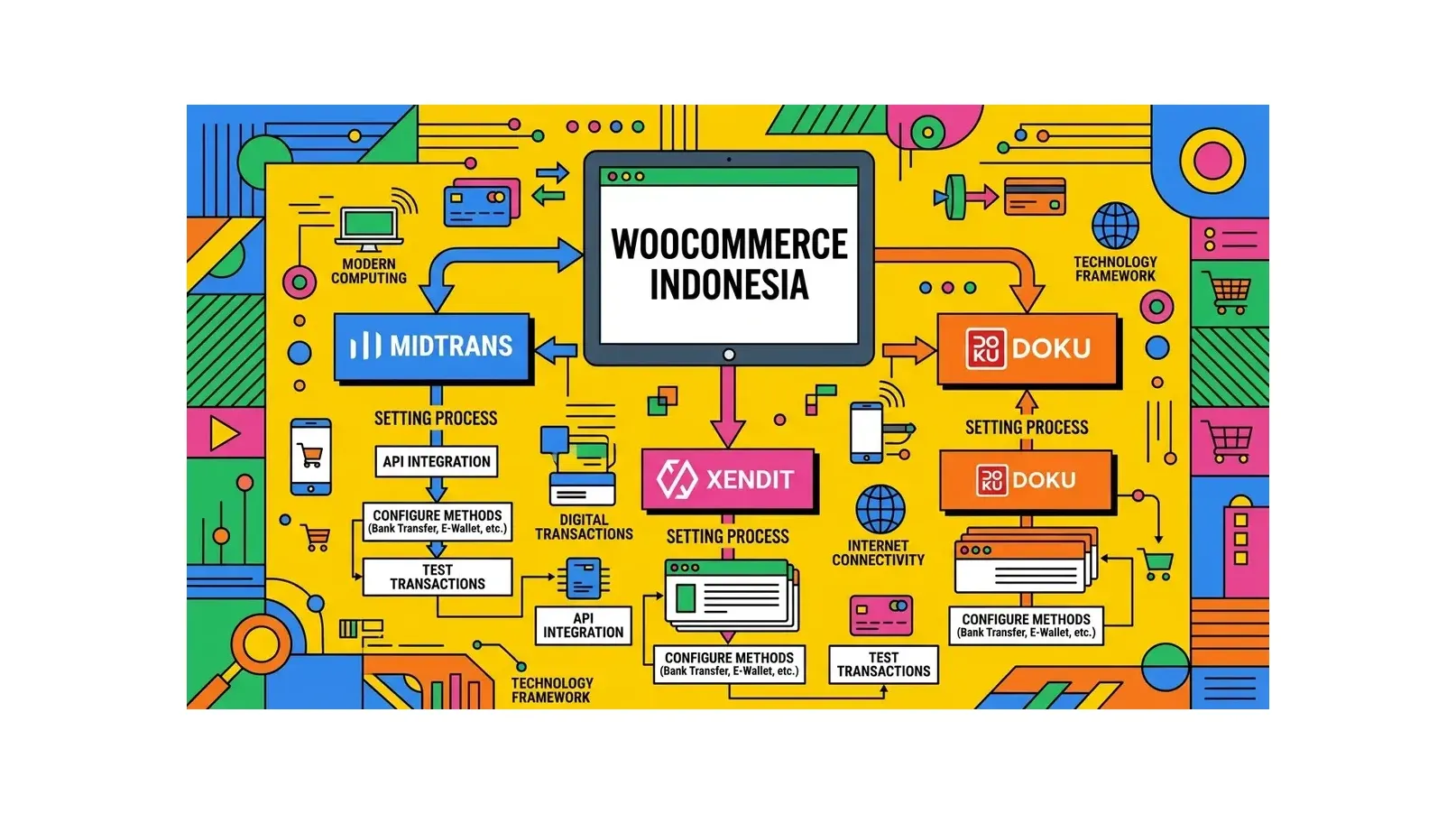 Cara Setting Payment Gateway di WooCommerce Indonesia: Midtrans, Xendit, DOKU