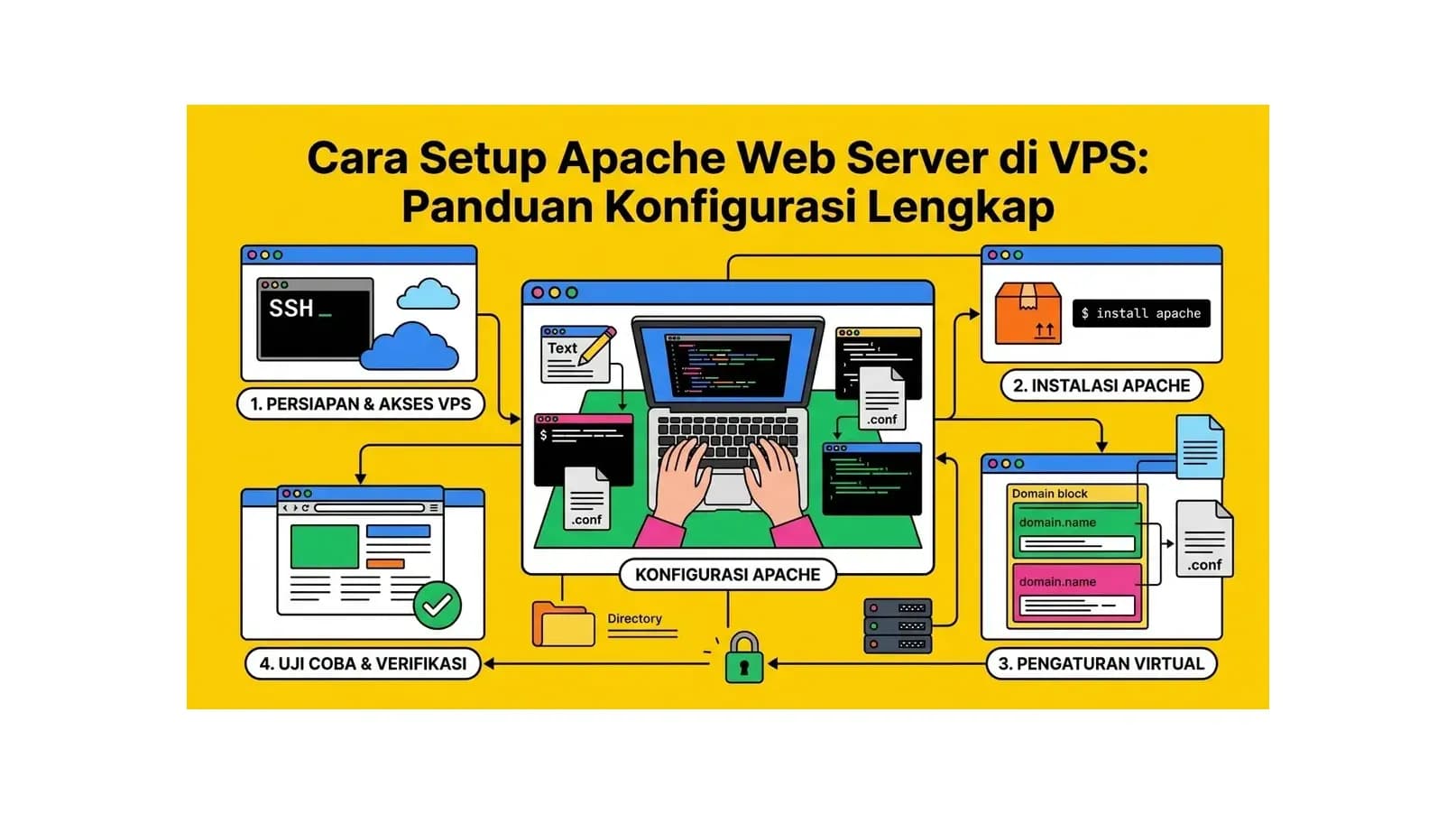 Cara Setup Apache Web Server di VPS: Panduan Konfigurasi Lengkap
