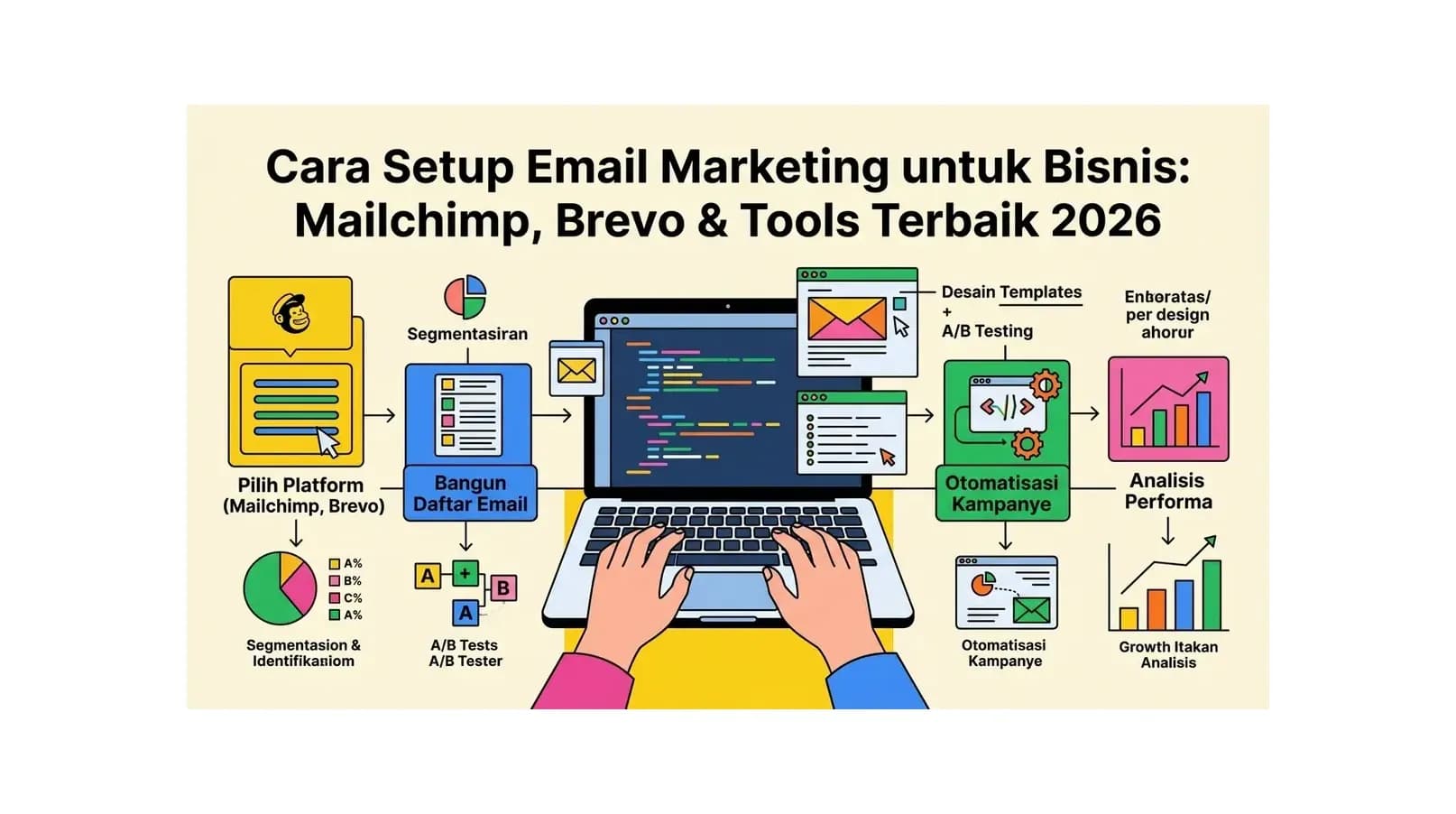 Cara Setup Email Marketing untuk Bisnis: Mailchimp, Brevo & Tools Terbaik 2026