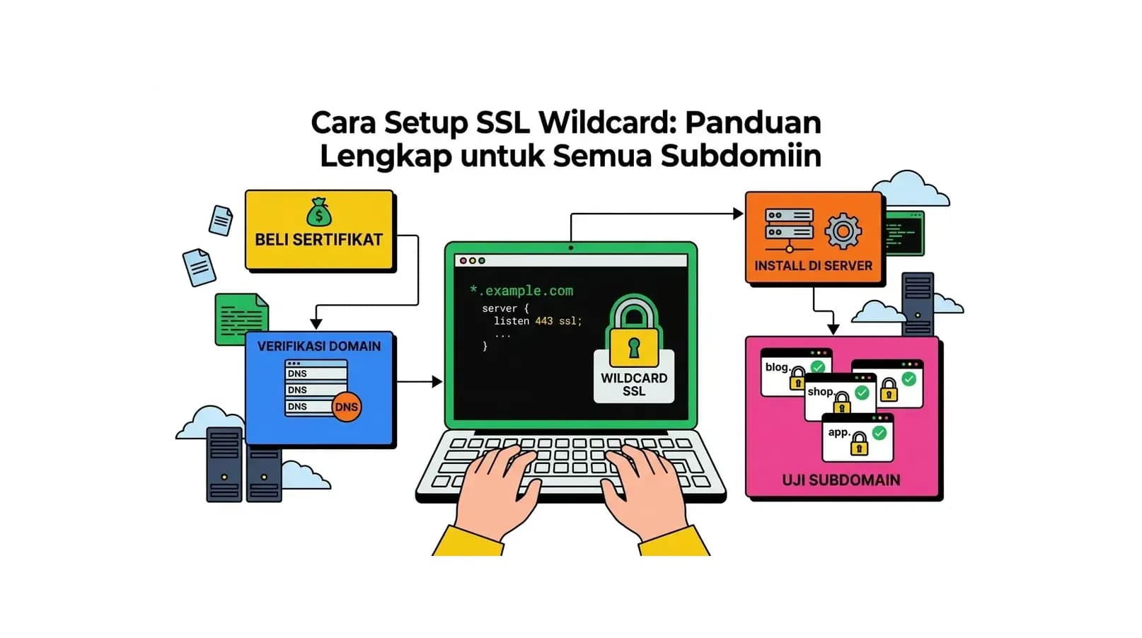 Cara Setup SSL Wildcard: Panduan Lengkap untuk Semua Subdomain