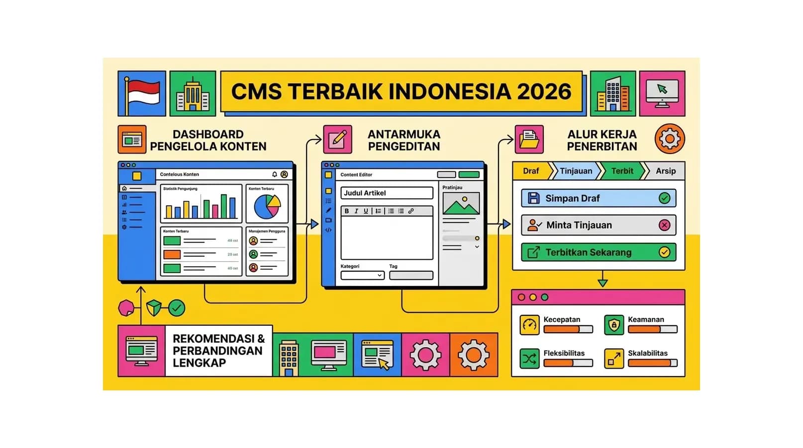 CMS Terbaik Indonesia 2026: Rekomendasi dan Perbandingan Lengkap