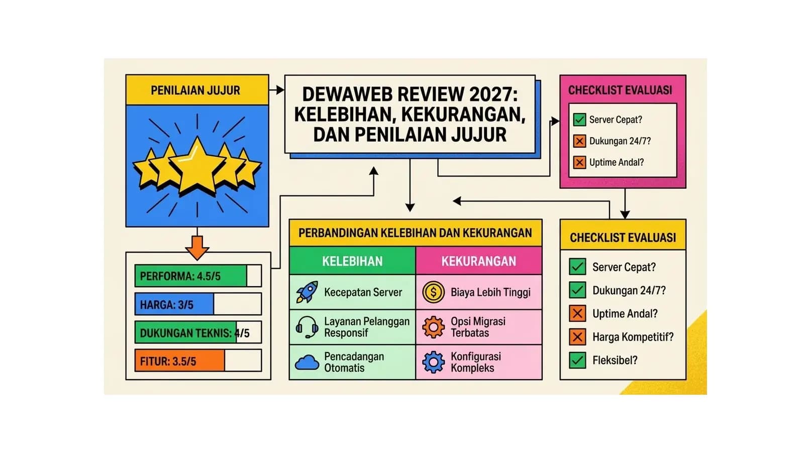 Dewaweb Review 2026: Kelebihan, Kekurangan, dan Penilaian Jujur