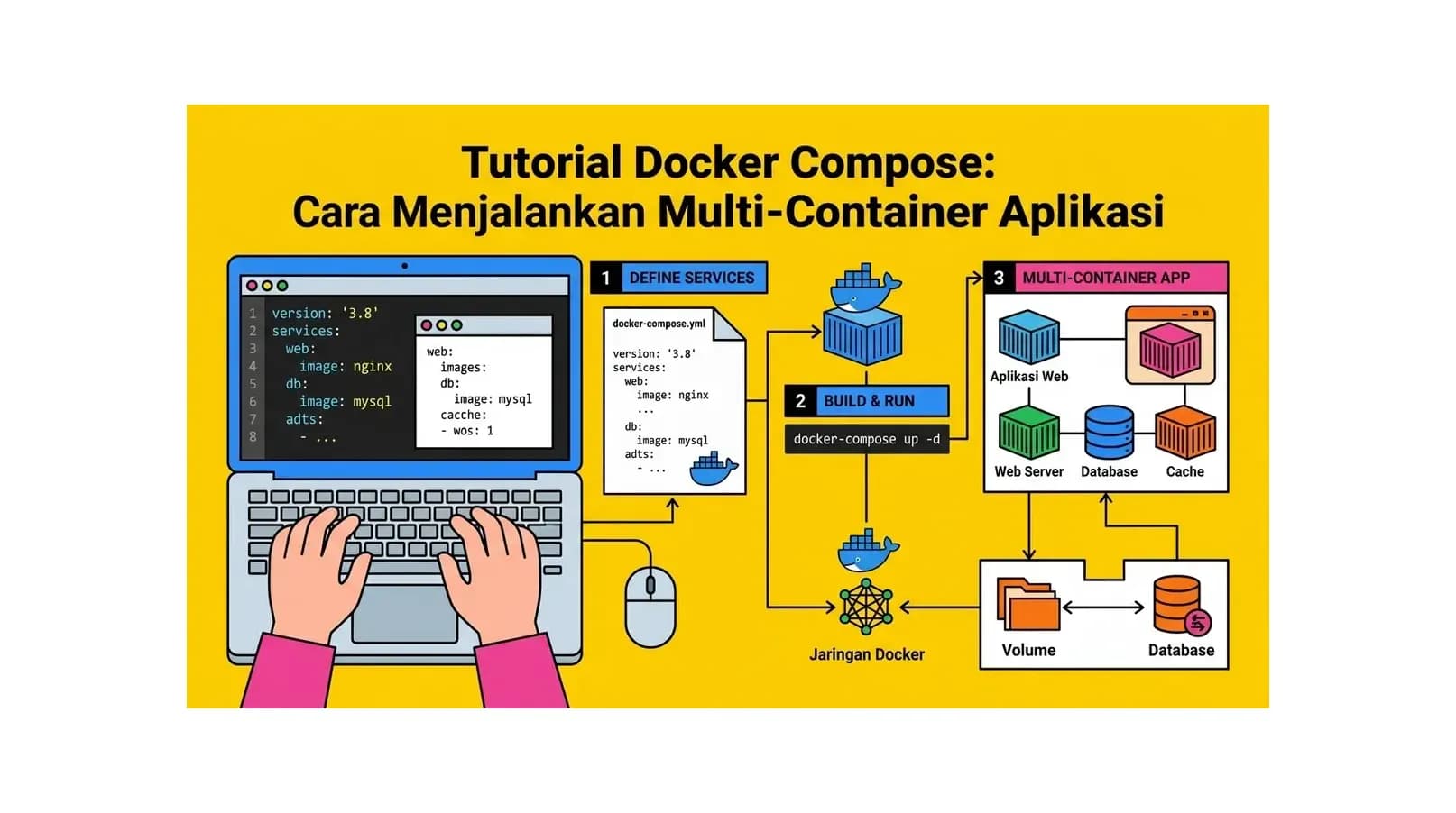 Tutorial Docker Compose: Cara Menjalankan Multi-Container Aplikasi